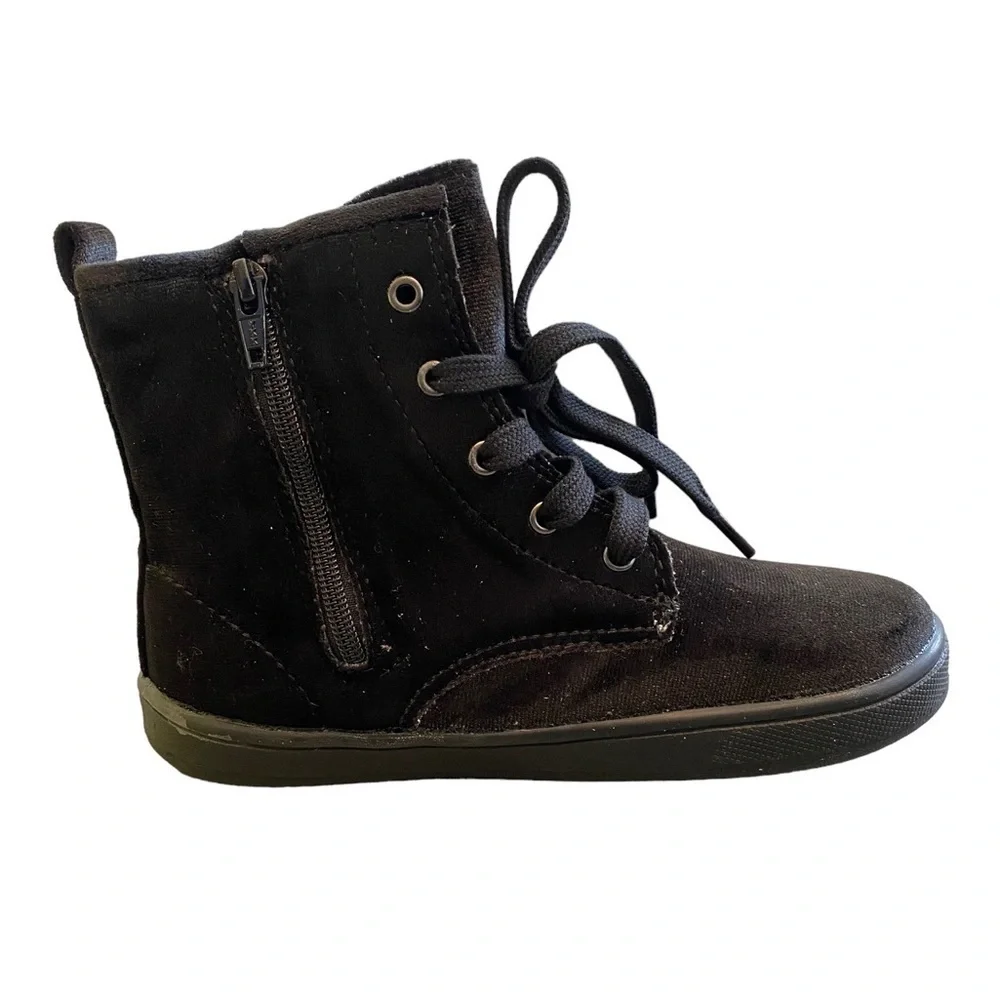 Old Soles Girls Velvey Swag Boot Black NWT